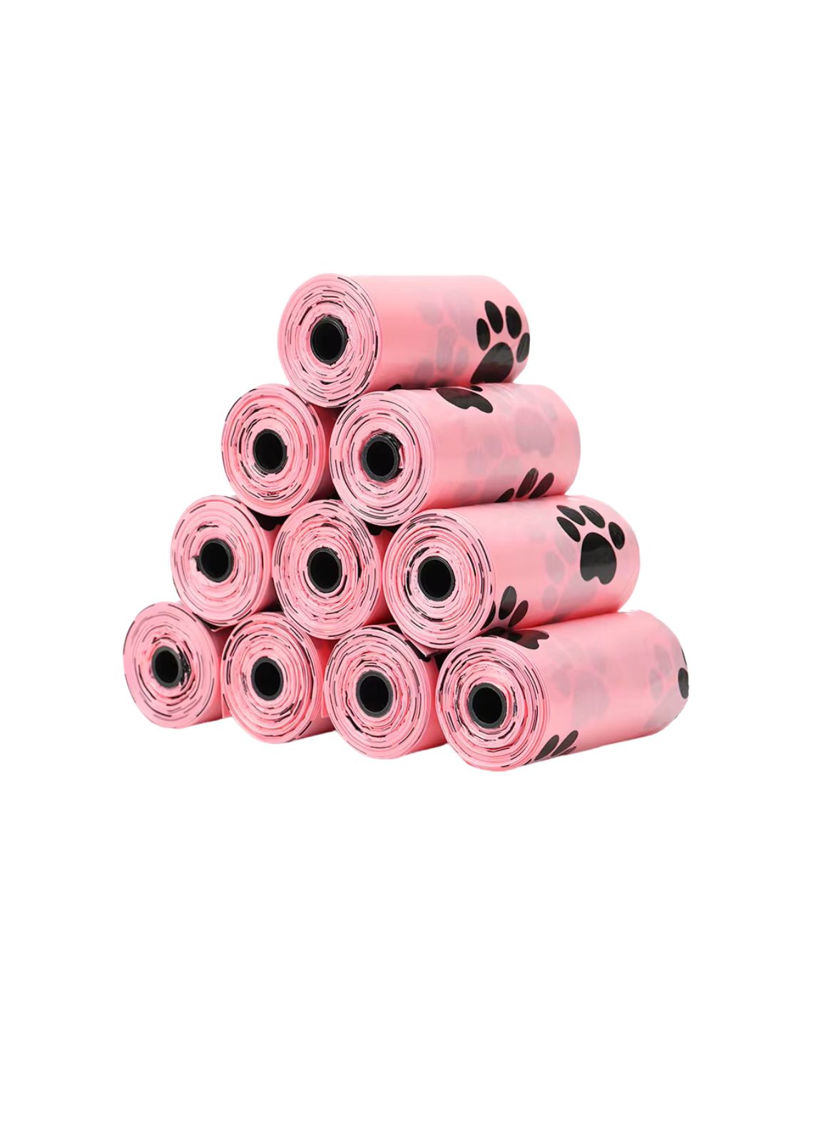 Rolo de Sacos Descartáveis Rosa