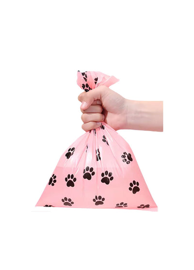 Rolo de Sacos Descartáveis Rosa