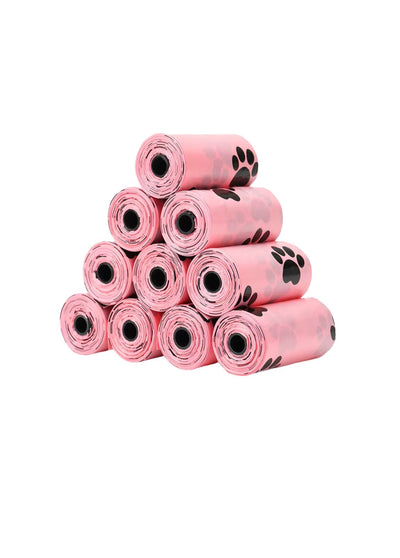 Rolo de Sacos Descartáveis Rosa